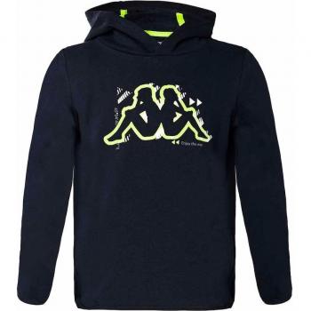 Sudadera con capucha Kappa Bazilo negra infantil para niños - Talla 8