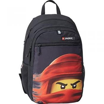 Mochila de ocio LEGO Ninjago PoULSEN 2022, color rojo, capacidad de 18 litros, diseño extendido, para niño, producto oficial LEGO Group