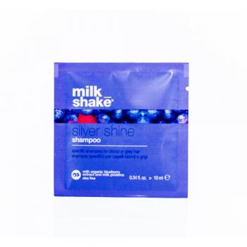 Ricki Parodi Vap Brush Milkshake Silver Shine Shampoo 10ml - Champú para el cabello, neutralizador de tonos amarillos, 10 ml