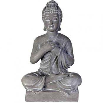 Buda sentado de cemento 27 cm - Decoración moderna