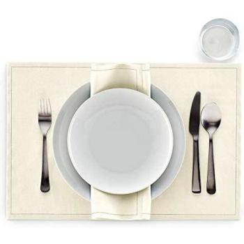 MY DRAP Mantel individual de tela lavable y reutilizable, 17.7 x 12.6 pulgadas
