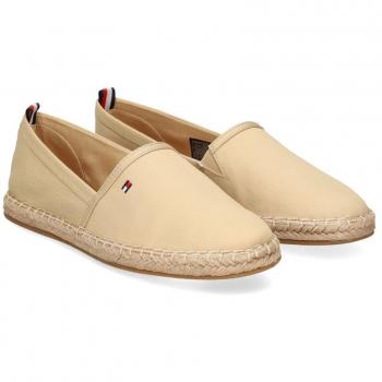 Tommy Hilfiger BASIC TOMMY FLAT ESPADRILLE Esparto Plano Mujer Beige Talla 39