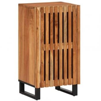 Aparador de madera maciza acacia 40x34x75 cm, armario de almacenaje, mueble aparador, mueble de almacenaje de cocina, bufé
