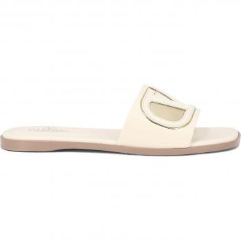 Valentino Garavani Women's White VLogo Cut-Out Sandals Size 37