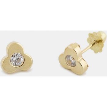 Pendientes de bebé de oro con circonita