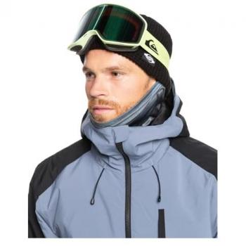 Máscara Quiksilver Storm con lente espejada verde para esquí, modelo para hombre adulto