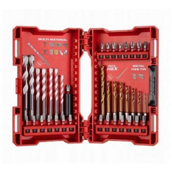 Milwaukee Shockwave - Juego de brocas para metal y multimaterial (39 piezas)
