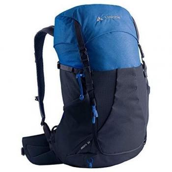 VAUDE Brenta 30 Blue Unisex Hiking Backpack - 30L, Water-Resistant with Rain Cover and Practical Compartments