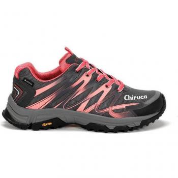 Zapatillas de Senderismo Chiruca Marbella 19 Gore-Tex Vibram Negro Coral Mujer