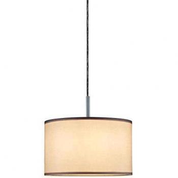 Pantalla de tela Paulmann Tessa, blanca, Ø 25.5 cm, máx. 50W