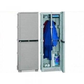 Armario Armario vestuario suciedad limpio 2 plazas 50 x 40 x 175H plástico resina