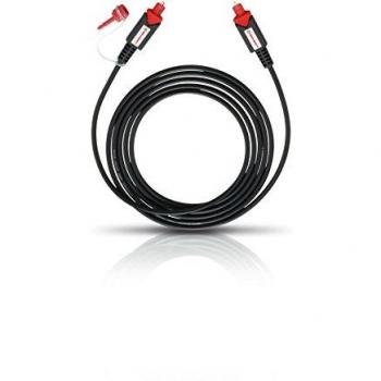 Cable de Fibra Óptica Digital Oehlbach 1,5 m Negro con Conectores de 3.5 mm Macho a Macho