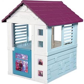Smoby Toys Casita Infantil Frozen, con Puerta y Ventanas con Lamas, para Niños a Partir de 2 Años, Medidas