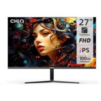 Monitor CHiQ 27F650R de 27 Pulgadas, FHD (1920 x 1080), IPS, 100 Hz, Ultra Delgado, Altavoces Integrados, HDMI, DP, VGA, USB Tipo C