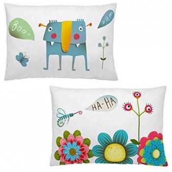 Funda de cojín Reversible Naturals Hibbo 50 x 30 cm