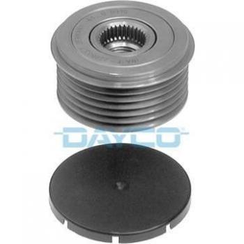 Polea libre de alternador Dayco ALP2361 - Polea de correa, generador, tensora para Citroën, Fiat y Peugeot