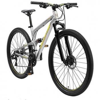 Bicicleta de Montaña BIKESTAR 29 Aluminio, Kettenschaltung Shimano 21 Velocidades, Diseño Unisex, Marco de 45 cm, Color Gris