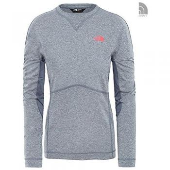 THE NORTH FACE W Inlux LS tee Grisaille Grey White HTHR M