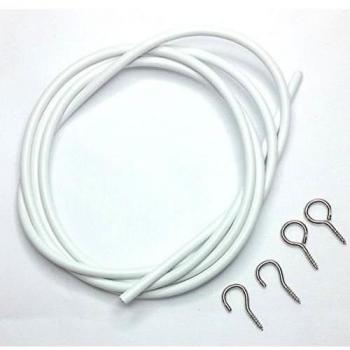 (Johny's Wares) Cable para visillos con argollas y ganchos(122cm) (Unidad)