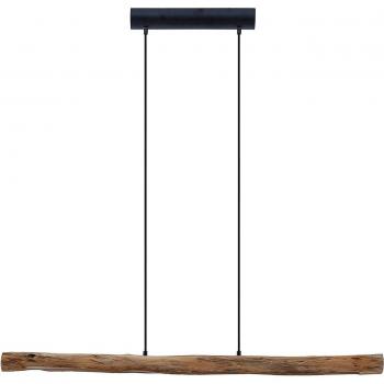 Lindby Nekala lámpara colgante LED de metal negro para salón y comedor (1 llama)