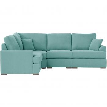 Jalouse Maison - Sofá esquinero izquierdo fijo irina, color menta