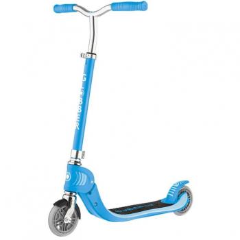 Patinete ajustable y plegable de 2 ruedas - Flow Foldable 125 Sky Blue, características: estructura ligera, manillar ajustable en altura, plataforma antideslizante, ruedas de PU de 125 mm para mayor suavidad y