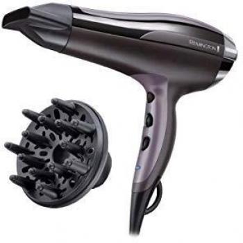 Secador de Pelo Remington Thermacare Pro 2400 D5720, 2200W - Blanco y Marrón
