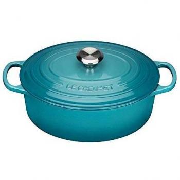 Le Creuset Signature Oval Dutch Oven 31 cm 6.3 L Caribbean Blue