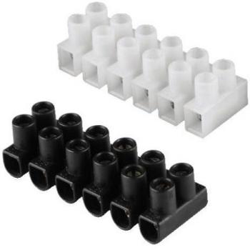 Conector de cable Hama 2,5 mm², Clamp para candelabro, Negro y Blanco