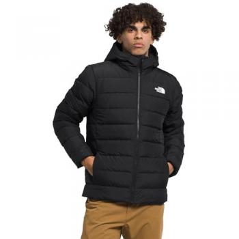 The North Face Aconcagua 3 Hoodie - Men's Insulated Down Jacket with Logo Print, XL Black