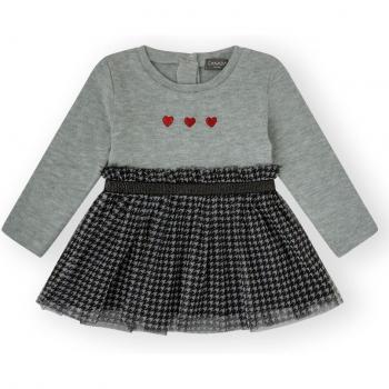 Vestido de bebé niña en gris con tul - Canada House