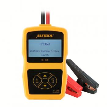 Autool BT360 Upgraded - Comprobador del Estado de batería de vehículo - 12 V - Medidor de Corriente de Inicio - CCA 100 – 2400