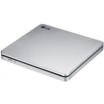 LG GP70NS50. AUAA10B 8 x ranura externa Slimline USB grabador de DVD, color plateado