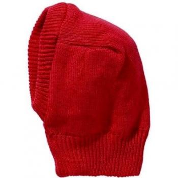 fraenklis Schlupfmütze Strick - Pasamontañas de esquí para niño, color rojo, talla 46/48