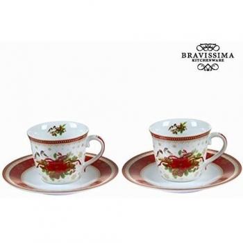 Juego 2 tazas café navidad by Bravissima Kitchen