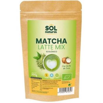 Matcha Latte Mix Orgánico 200g Sol Natural