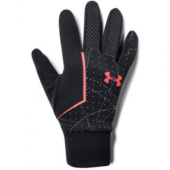 Under Armour Men's SS CGI Run Liner Guantes, Hombre, Black/White/After Burn, XL