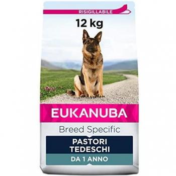 EUKANUBA Breed Specific Alimento seco para perros pastor alemán adultos, alimento para perros óptimamente adaptado a la raza 12 kg