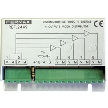Fermax 2449 - Distribuidor video para 4 monitores 2/4 salida