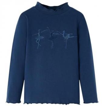 Camiseta Infantil de Manga Larga Diseño de Bailarinas Jersey Ropa Azul Marino 104
