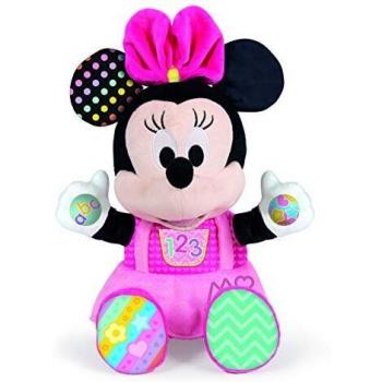 Clementoni - Peluche Baby Minnie - peluche bebé interactivo de Disney a partir de 6 meses, juguete en español