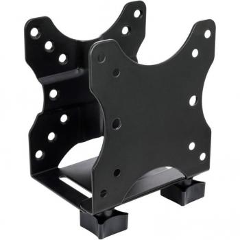 Soporte Mini para CPU Compacta con Fijación a Mástil y VESA 50x50, 75x75, 100x100 - BeMatik
