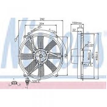 Nissens 85702 Ventilador, Radiador