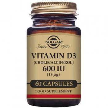 Solgar Vitamin D3 600 IU 15 mcg 60 Capsules