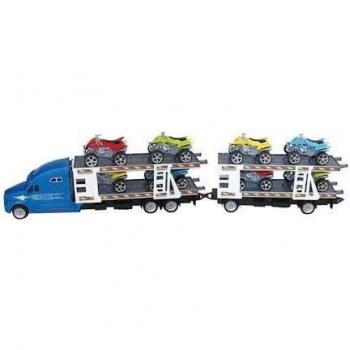 jupesa Camion c/Remolque Porta 8 Quad 1:48 plastico