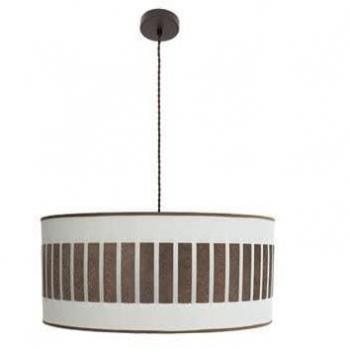 Colgante Ivanna 3xe27 Marrón/Blanco Óxido 60x60 cm - Iluminación Elegante Moderna