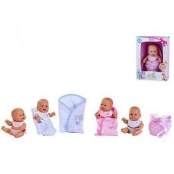 Rosa Toys- Muñeco bebé con arrullo, Multicolor