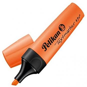 Marcador Fluorescente Pelikan 490 Naranja, Pack de 10 Piezas