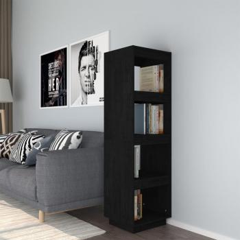 Estantería divisor de espacios en madera de pino negro 40x35x135 cm