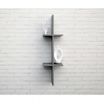 TFT Estante De Madera Encajado EasyGris24x15x82 cm